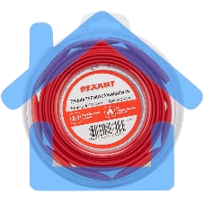 Трубка термоусаживаемая 5,0/2,5 мм красная, ролик 2,44 м Rexant