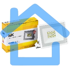 Прожектор уличный IEK СДО LPDO601-30-65-K01 светодиодный 30Вт корп.алюм.белый