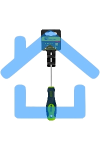 Отвертка, SL3,0 х 100 мм, CrV, 2-х компонентная рукоятка Сибртех