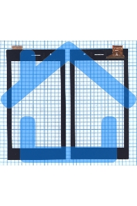 Сенсорное стекло (тачскрин) для Asus 5495N FPC-1, черное