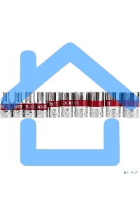 Набор торцевых головок Rexant 12-8316, 1/4, шестигранные, CrV, 10 шт., 4-13 мм