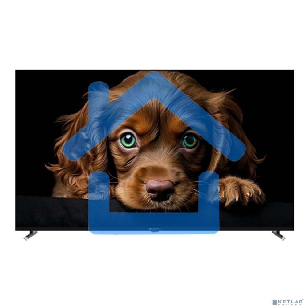 Телевизор Topdevice 50'' TDTV50CQ09U черный QLED UHD 60Hz Google TV 2/16Гб