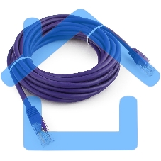 Патч-корд UTP Cablexpert кат.5e, 5м, литой, многожильный, фиолетовый