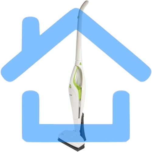 Пылесос вертикальный Mystery MVC-1118 белый/зеленый, питание от аккумулятора, 300 Вт, уборка сухая, пылесборник 0.5 л, работа от АКБ max 30 мин