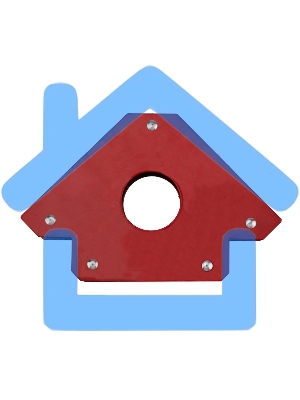 Магнитный угольник-держатель для сварки 3 угла, усилие до 45 кг Rexant