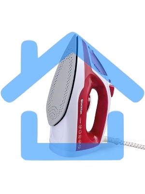 Утюг Blackton Bt SI2110 White-Red. 1200 Вт, Резервуар для воды 200 мл, Постоянная подача пара 18 г/мин, Антипригарная подошва, Индикация готовности к работе, Защита от перегрева, Шарнирное вращение шнура на 360', Длина сетевого шнура 1.6 м