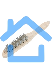 Щетка 6-рядная металлическая с деревянной ручкой Sparta