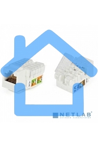 Вставка Keystone Jack KJNE-8P8C-C5e-90-SH-F-WH RJ-45(8P8C),кат.5e,экран.,110 IDC,зад.с пом.NE-TOOL,белая 46659 Hyperline