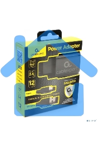 Адаптер питания Cablexpert MP3A-PC-37 USB 2 порта, 2.4A, черный + кабель 1м Type-C