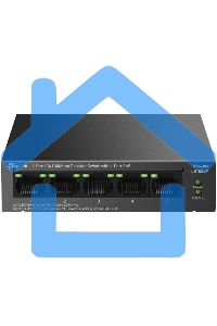 Настольный коммутатор TP-Link LS105LP с 5 портами 10/100 Мбит/с (4 порта PoE)