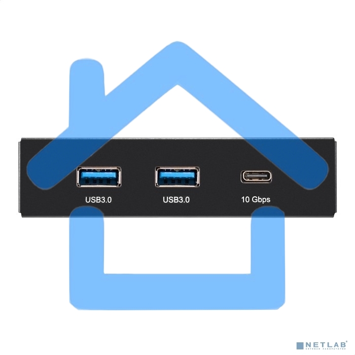 Планка USB на переднюю панель ExeGate U3H-616, 3,5