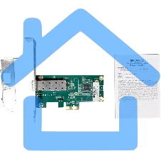 Сетевой адаптер Сетевой адаптер PCI-E, Intel I210, 1x1000Base-X SFP