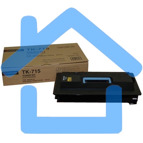 Картридж лазерный Kyocera TK-715 (1T02GR0EU0) черный для KM-3050/4050/5050 34000 стр.