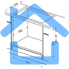 Встраиваемая электрическая духовка Hansa BOEW64111 белый