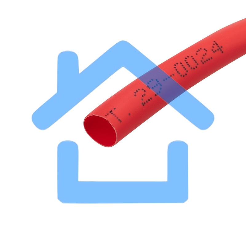 Трубка термоусаживаемая 5,0/2,5 мм красная, ролик 2,44 м Rexant