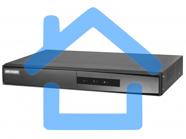 Видеорегистратор 4-х канальный IP c PoE, 1 VGA до 1080Р, 1 HDMI до 1080Р, двустороннее аудио, 1 SATA для HDD до 6Тб, 4х100M PoE, 1 RJ45 10M/100M, 2 USB, -10°C...+55°C, DC48В, 10Вт макс (без HDD), ≤1кг (без HDD)