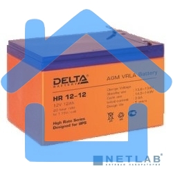Батарея Delta HR 12-12 (12V, 12Ah)