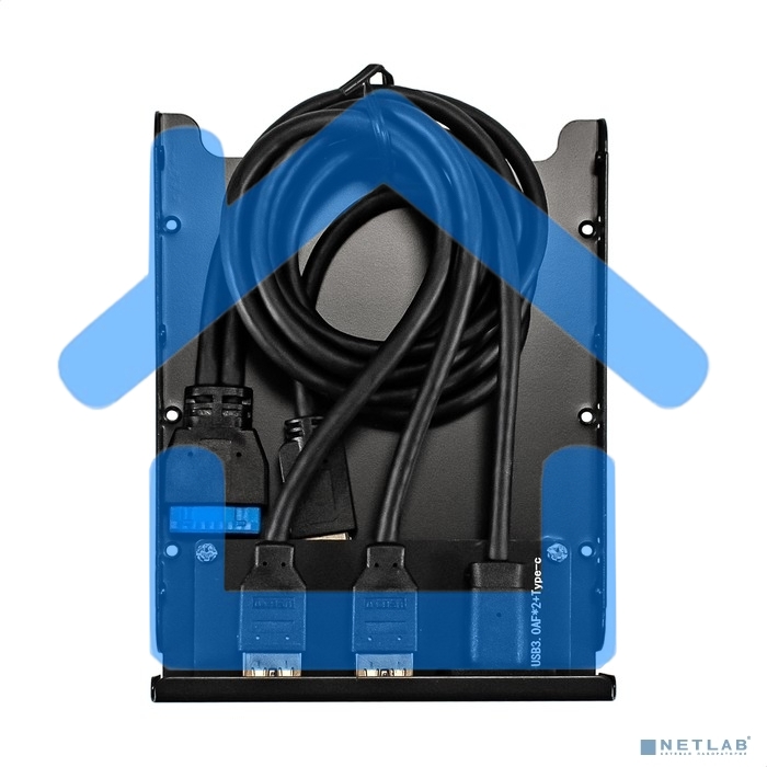 Планка USB на переднюю панель ExeGate U3H-616, 3,5
