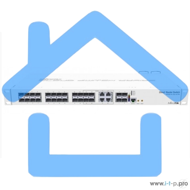 Коммутатор 20PORT SFP 4SFP+ CRS328-4C-20S-4S+RM MIKROTIK