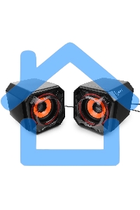 Акустическая система 2.0 Gembird SPK-405, пассив. излучатели, черный, 5 Вт, рег. громкости USB-питание