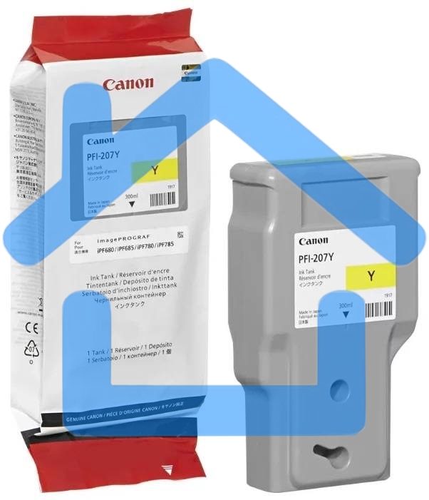 Картридж струйный Canon PFI-207 Y желтый для для iPF680/685/780/785 300ml (8792B001)