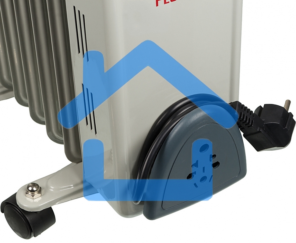 Обогреватель масляный Ресанта ОМ- 7Н (7 секций), белый, 1500 Вт, 15 м2, термостат 67/3/7