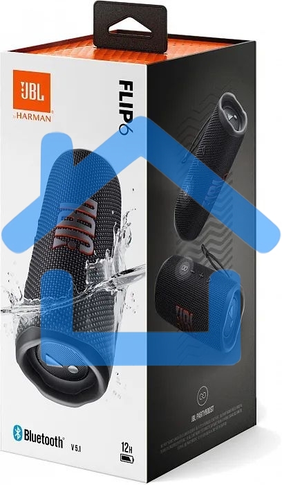 Портативная акустика JBL Flip 6, черный