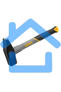 Молоток слесарный Denzel 1000 г, кованый, фибергласовая рукоятка c TPR покрытием