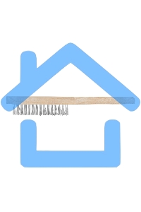 Щетка 6-рядная металлическая с деревянной ручкой Sparta