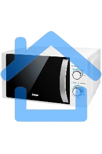 Микроволновая печь BBK 20MWS-711M/WS белый/серебро, 20 литров, механическое управление, 700 Вт