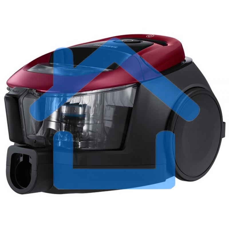 Пылесос Samsung VC18M31A0HP бордовый/черный, 380/1800 Вт, уборка сухая, пылесборник контейнер 2 л