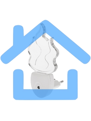 Ночник светодиодный ФАКЕЛ ХАМЕЛЕОН свечение мультиколор 7 цветов, 230 В