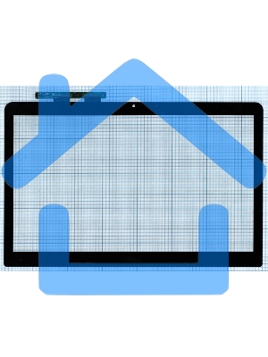 Сенсорное стекло (тачскрин) для Dell 5365S PCB-1 REV:2 черный
