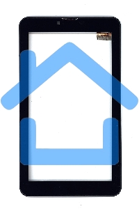 Сенсорное стекло (тачскрин) для Irbis, TZ54, черное с рамкой