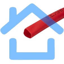 Трубка термоусаживаемая 4,0/2,0 мм красная, ролик 2,44 м Rexant