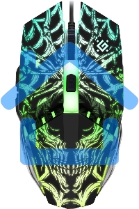 Мышь проводная Defender Prototype GM-670L черный, 2400 dpi, USB, кнопки - 6