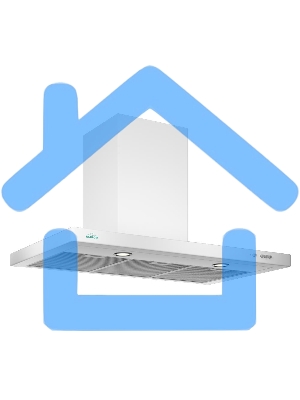 Вытяжка каминная Elikor Квадра 60П-430-К3Д белый, 60 см, 430 куб. м/ч, 54 дБ