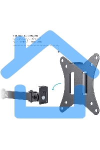 Кронштейн Arm media LCD-T10 черный 6 шт/уп. Кр. стал. настол. для мон. 15