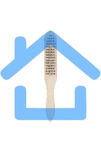 Щетка 6-рядная металлическая с деревянной ручкой Sparta