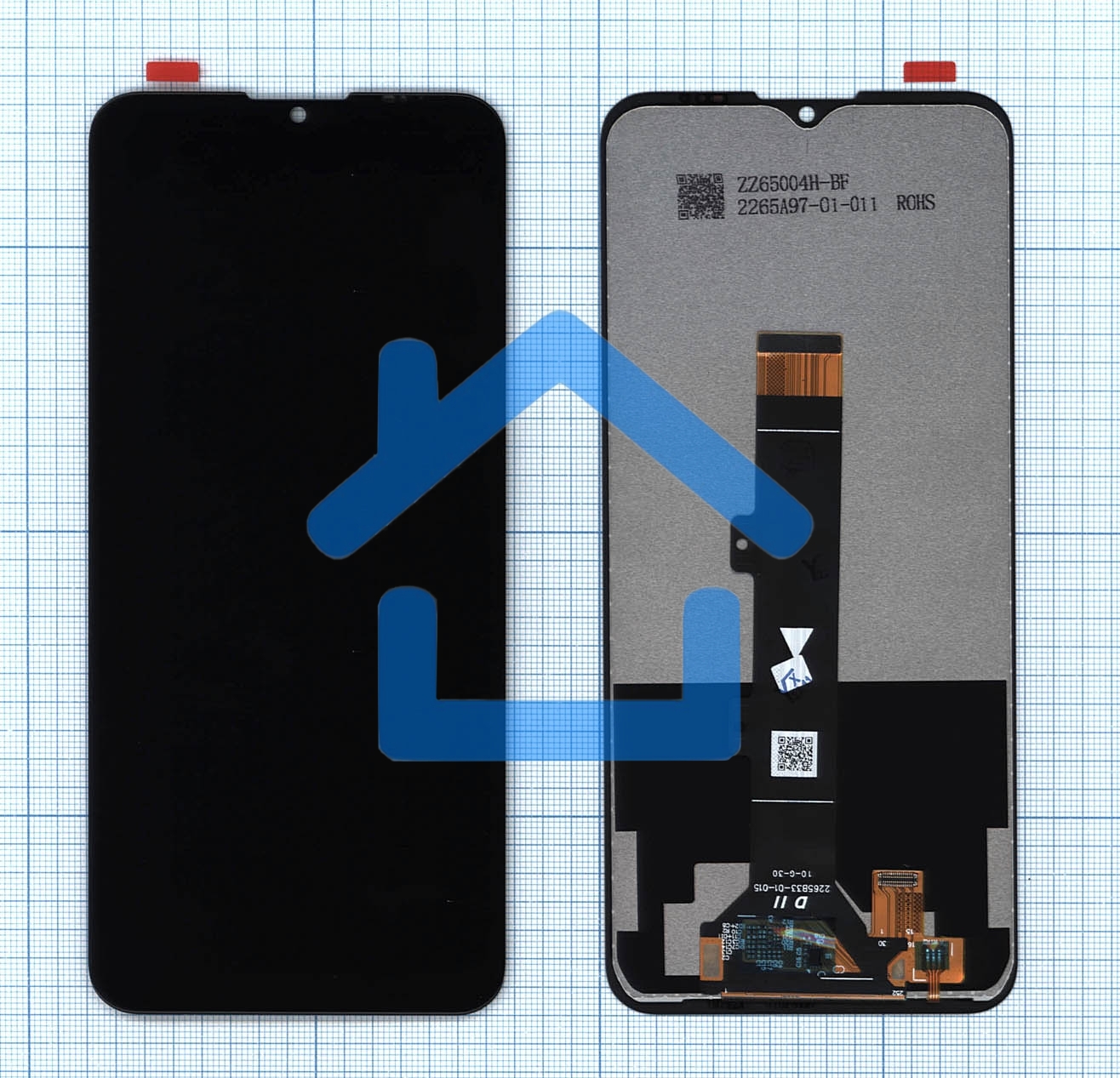 Дисплей для Motorola G30 черный
