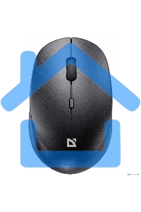 Мышь беспроводная Defender Auris MB-027 черный, 1600 dpi, радиоканал, USB, кнопки - 4