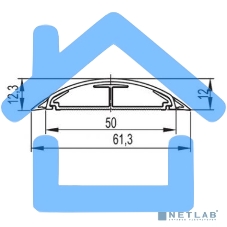 Кабель-канал напольный 50х12 L2000 пластик CSP-F G сер. ДКС 01032