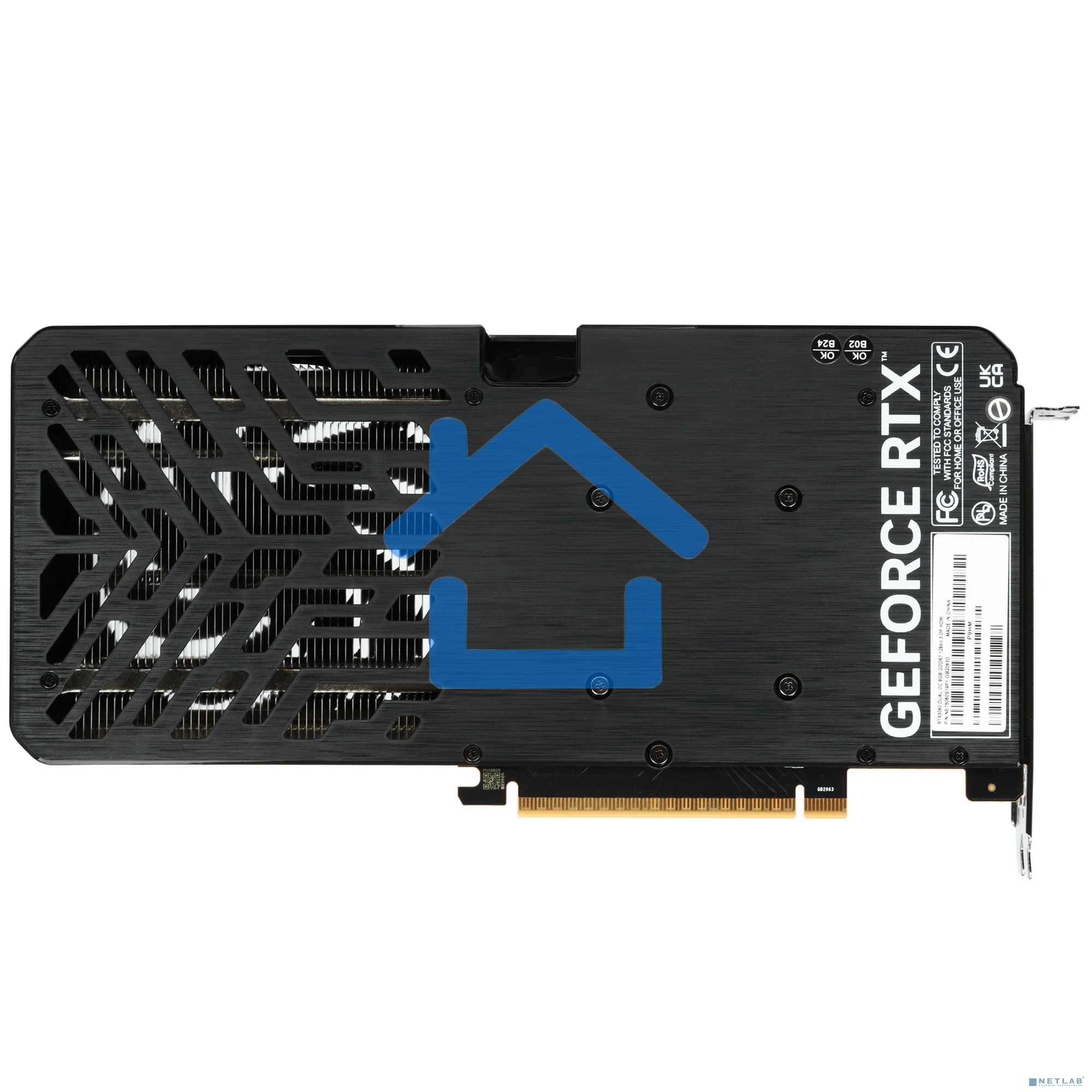 Видеокарта Palit RTX 5060 DUAL OC NV RTX 5060 8Gb 128bit GDDR7 2280/28000/HDMIx1/DPx3/HDCP R NE75060S19P1-Gb2063D PCI-E 5.0