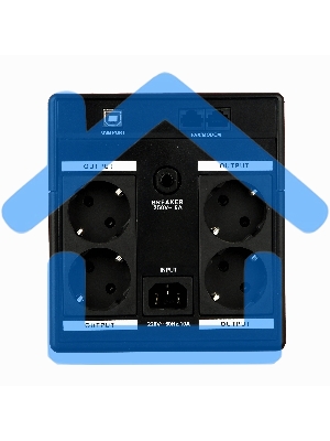 Источник бесперебойного питания ExeGate EP212521RUS Power Back UNB-1500 1500VA, черный, 4 евророзетки