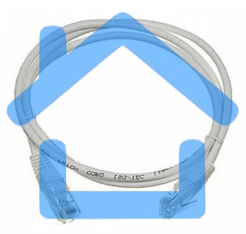 Кабель Патч-корд Lanmaster UTP TWT-45-45-2.0/6-GY вилка RJ-45-вилка RJ-45 кат.6 2м серый ПВХ