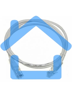 Патч-корд Lanmaster UTP TWT-45-45-2.0/6-GY вилка RJ-45-вилка RJ-45 кат.6 2м серый ПВХ