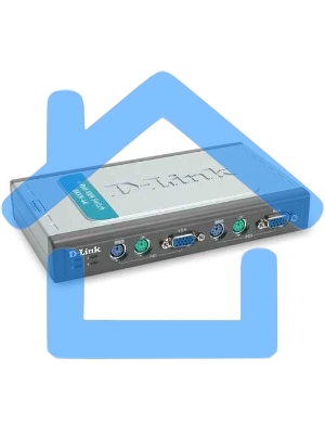 Переключатель KVM D-link DKVM-4K/B3A 4-портовый KVM-переключатель с портами VGA и PS/2