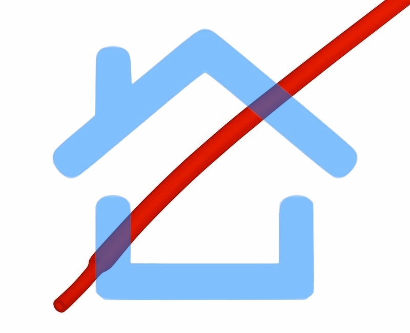 Термоусаживаемая трубка Rexant 1,5/0,75 мм, красная, упаковка 50 шт. по 1 м