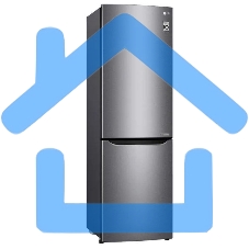 Холодильник LG GA-B419SDJL серый двухкамерный 223/79л морозилка снизу, No Frost