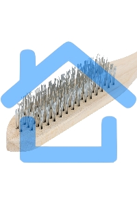 Щетка 6-рядная металлическая с деревянной ручкой Sparta